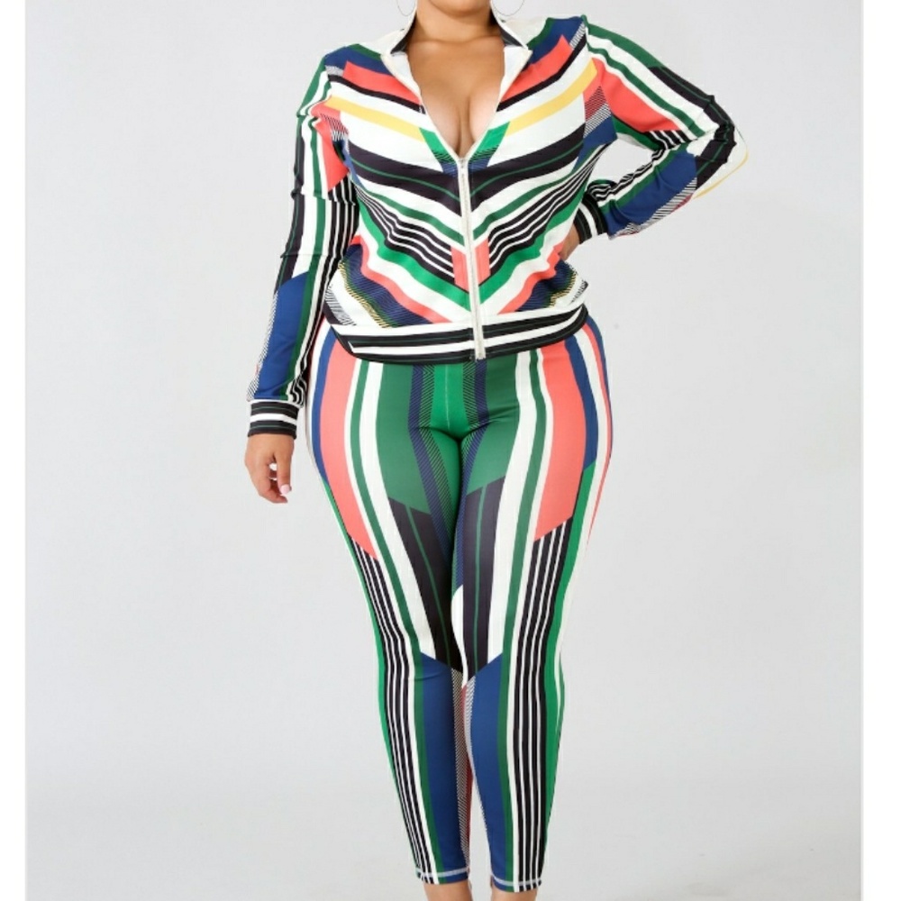Last one 💚❤💙Plus Size Track Suit